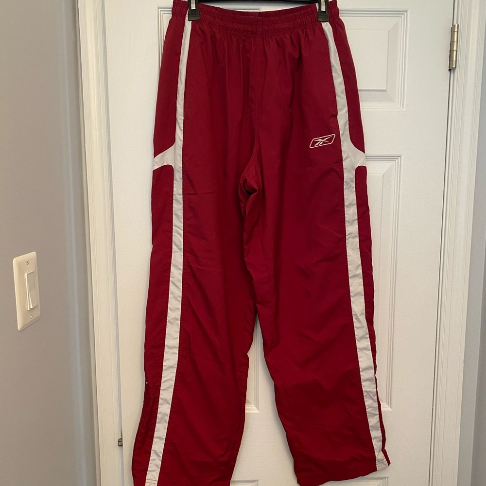 Reebok Men’s Athletic Sweatpants Red